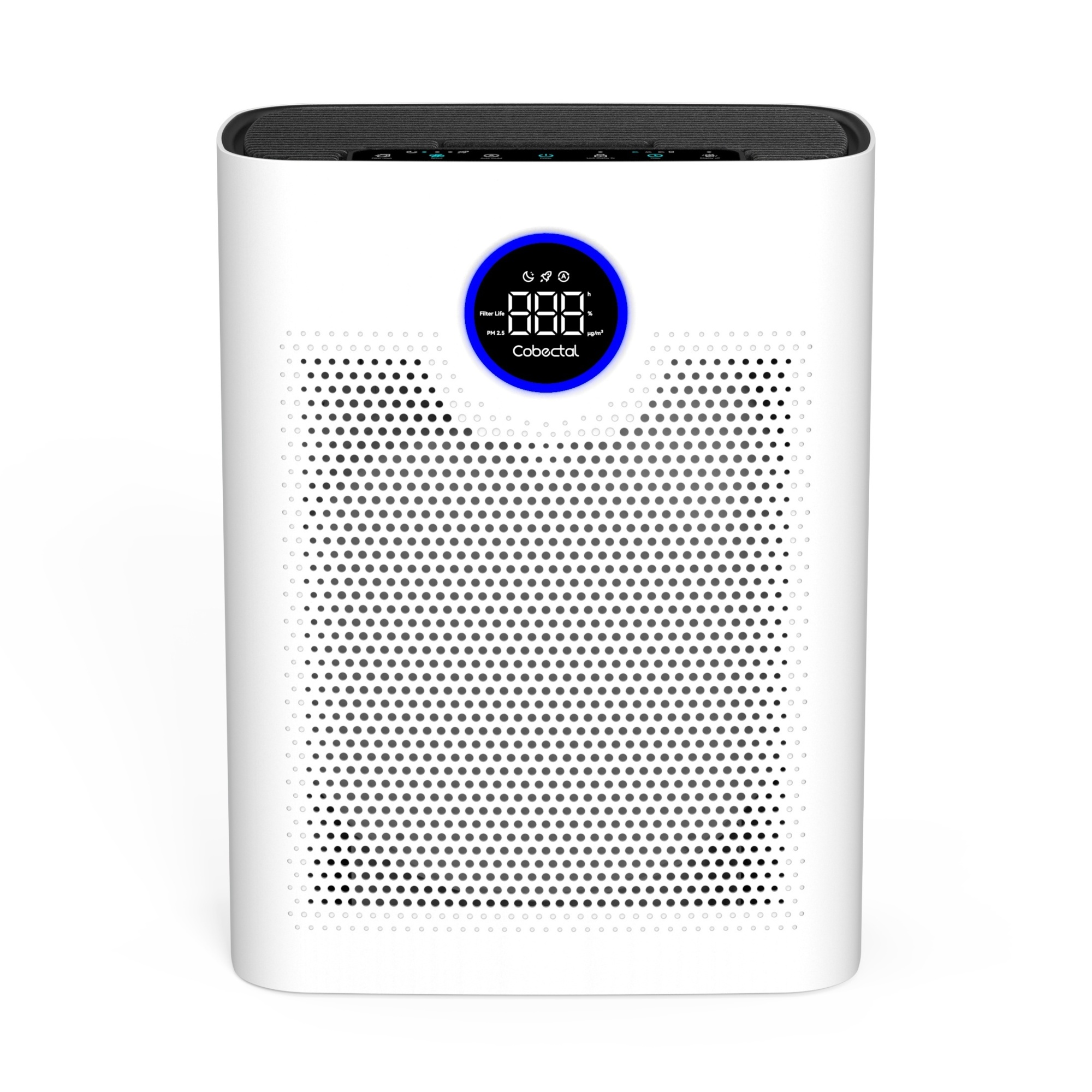 EdenDirect 2216 sq.ft Large Room White Air Purifier, H14 3-Stage Filtration Cleaner, WiFi, 5 Fan Speeds, Timer